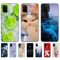 case for honor 9a case 6 3 soft tpu silicon phone cover for huawei honor 9a 9 a moa lx9n coque funda skin shockproof cute
