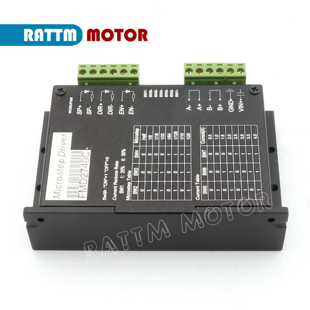 4 оси набор контроллеров CNC шт. Nema23 шаговый двигатель 112 м 425oz in 3A двойной вал и FMD2740C