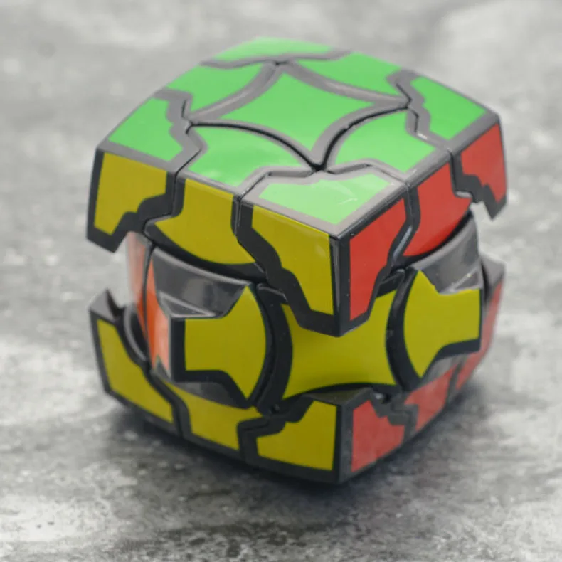 LeFun волшебный цветок Новинка 3x3x3 скоростной магический куб 55 мм черная наклейка красочная коробка обучающая головоломка Cubo magico игрушки