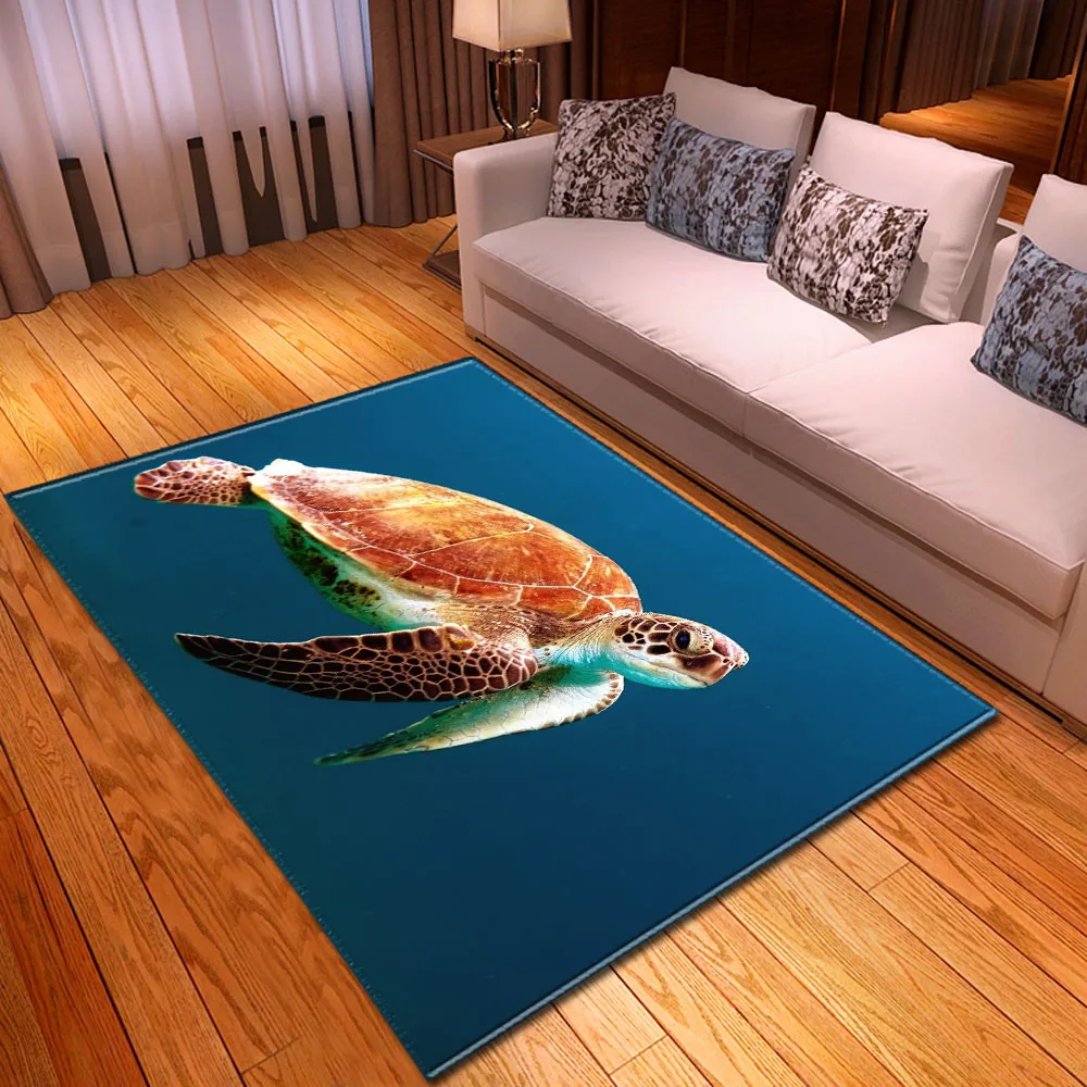 Современного дома гостиной коврик Детская игровая пол ковер морская черепаха