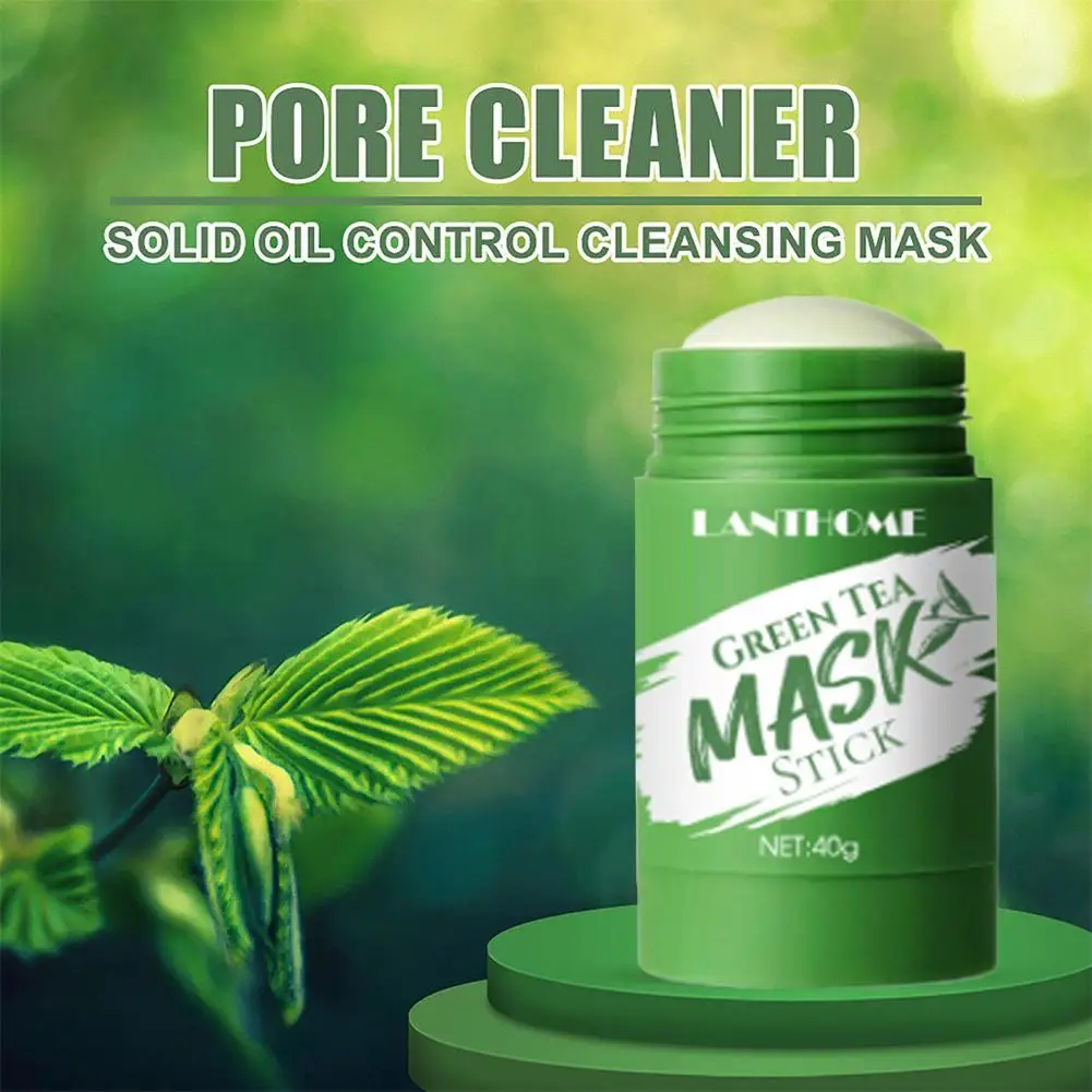 

Green Tea Blackhead Mask Makeup Remover Acne Deep Cleansing Moisturizing Strips Treatment Pore Mask Cream Exfoliating T7A2