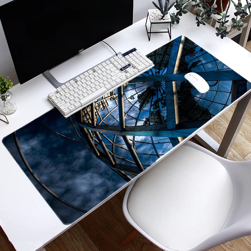 

Large Gaming Mouse Pad Lock Edge world map Mouse Mat Laptop Computer Desk Pad Keyboard Mat Mousepad for CSGO DOTA XXL