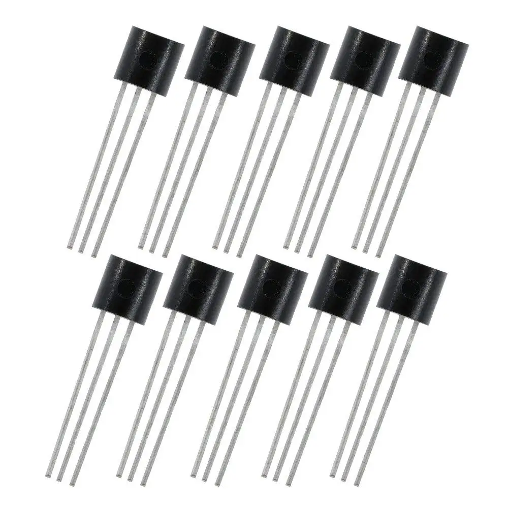 Электронный чип DS18B20 TO 92 18B20 10 шт./лот датчик температуры IC 18b20 diy для