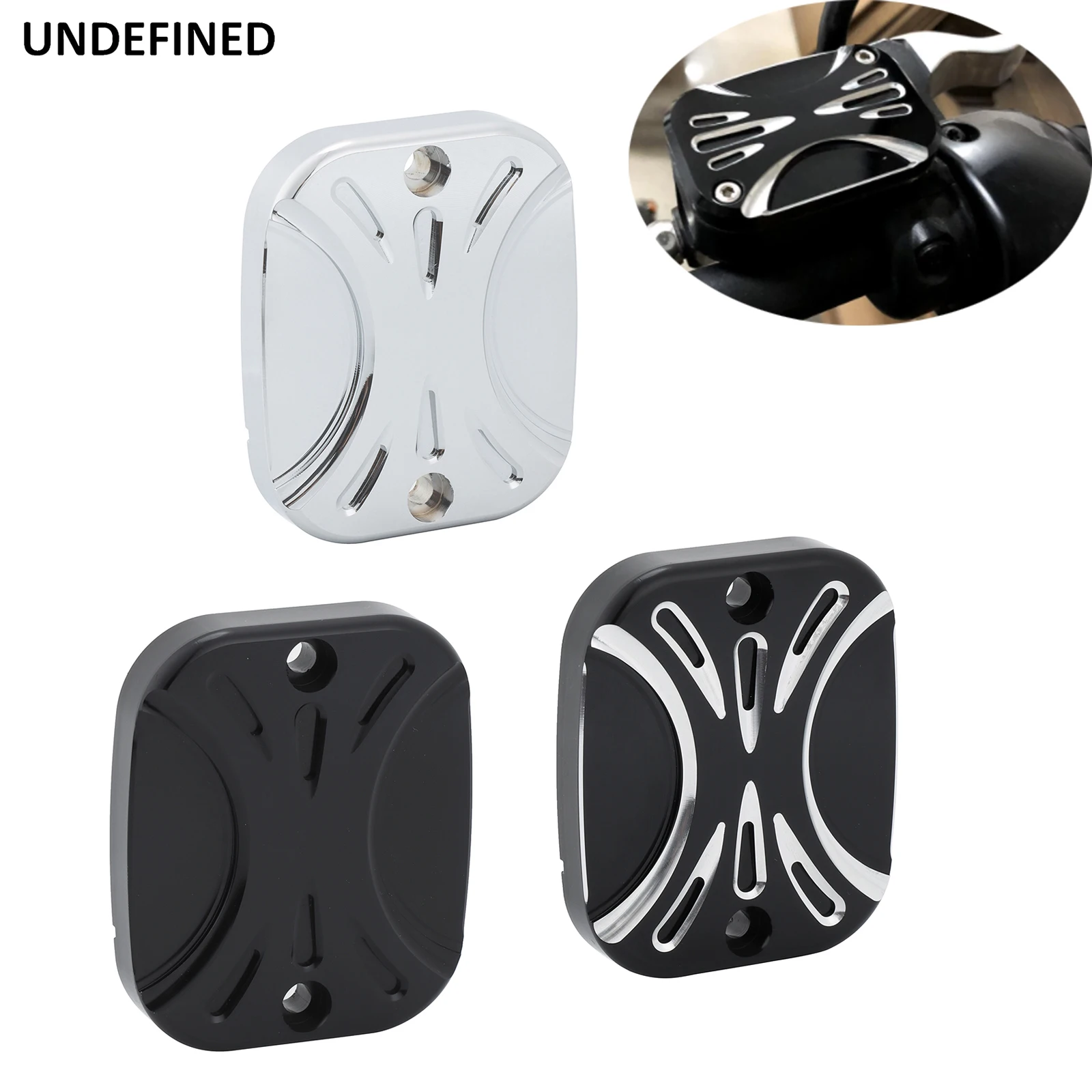 

Motorcycle CNC Front Brake Master Cylinder Reservoir Cover For Harley Softail 2006-2014 Cross Bone Fat Boy Dyna Low Rider FLHR
