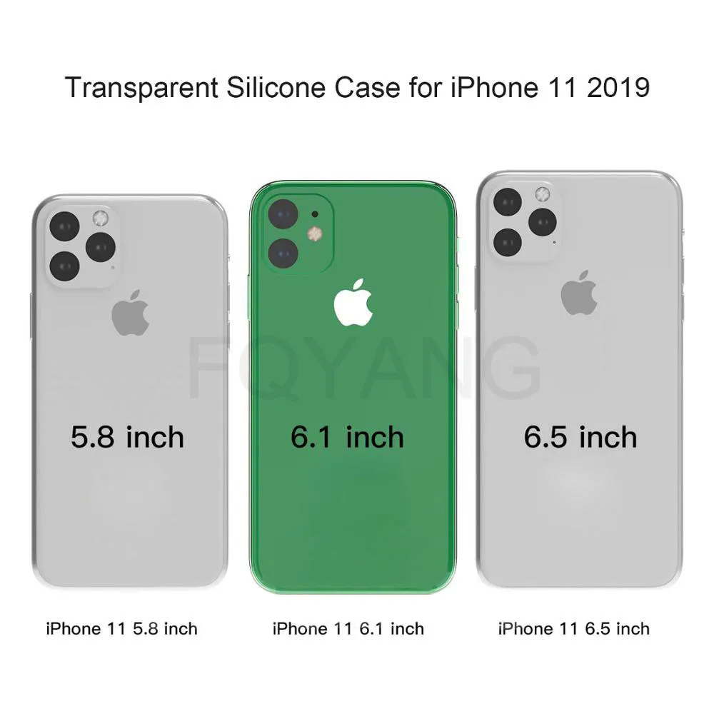 Чехол для Iphone 11 Pro Max 2019 6 5 Мягкий ТПУ прозрачный силиконовый чехол iPhone Xs Xr X 7 8 6S Plus
