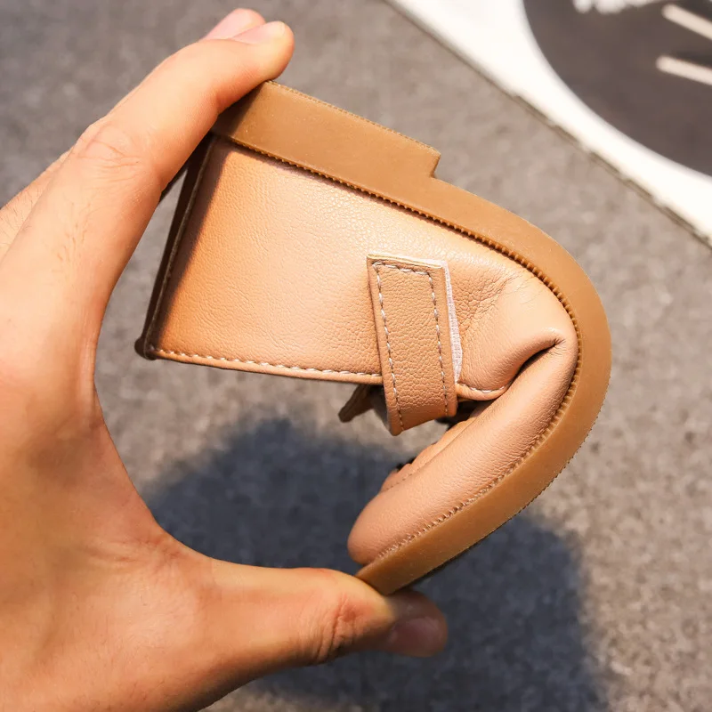 

Children Shoes Kids Casual Sneakers Girls Leather Shoes Soft PU Leather Princess Sweet Toddlers Bow-knot T-strap Hollow Spring