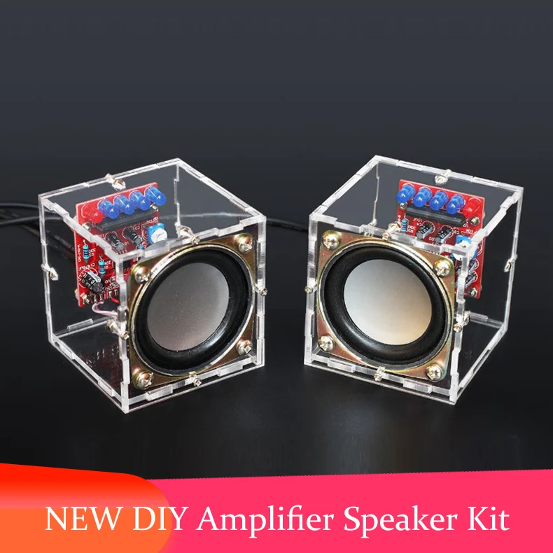 DIY динамик мини-усилителя комплект электронный Обучающий набор для детей