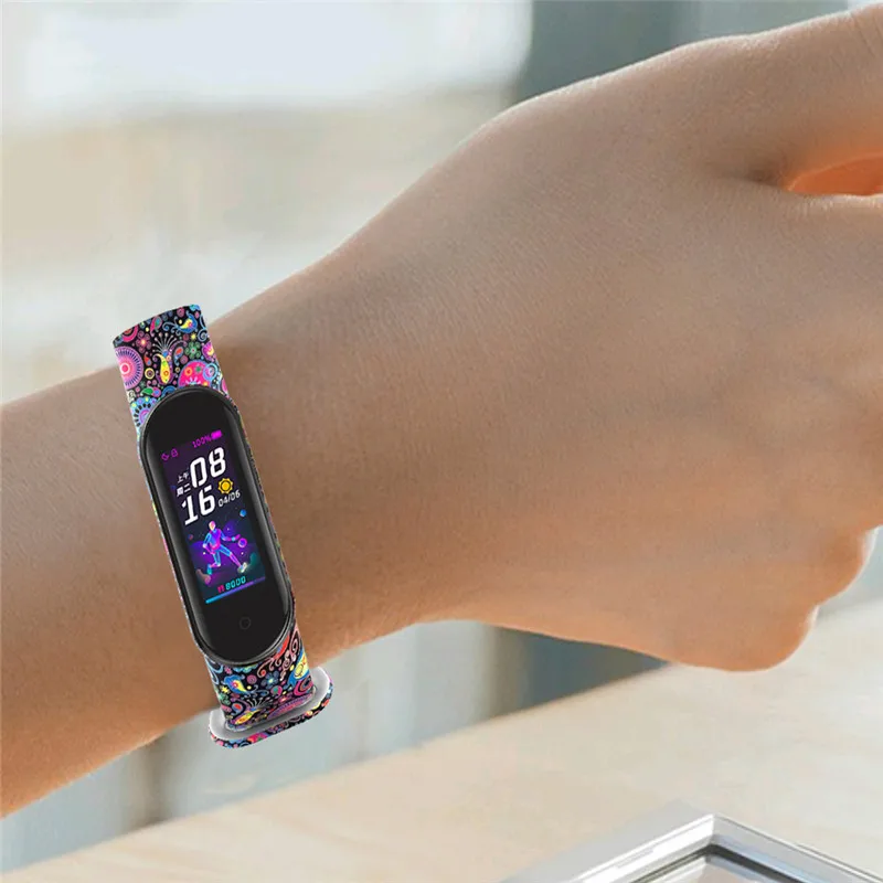 

10Pack Sent at random Colorful Color Wrist Strap for Mi band 5 Belt Silicone Wristband for Mi Band 5 Smart bracelet Accessories