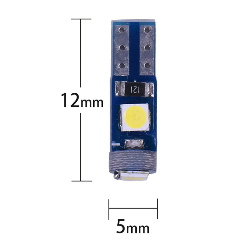 СВЕТОДИОДНЫЙ Автомобильный светильник T5 W3W 3SMD 3030 100 шт. индикатор приборной