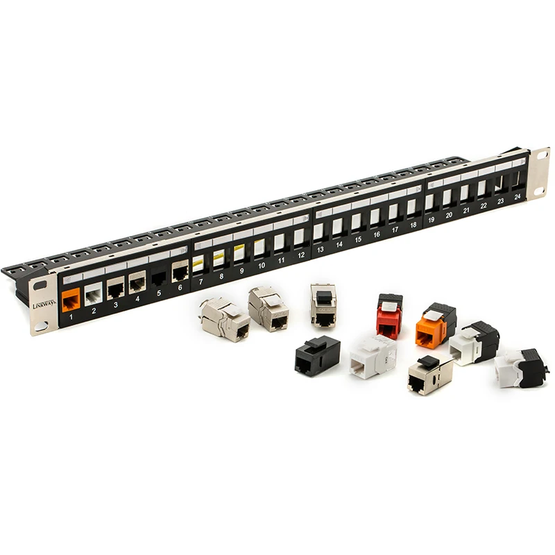 Совершенно новая модульная пустая коммутационная панель с 24 портами включая