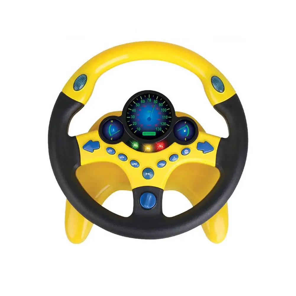 

Copilot Simulated Steering Wheel Baby Musical Simulation Steering Wheel With Light Developing Educational Toys For Children