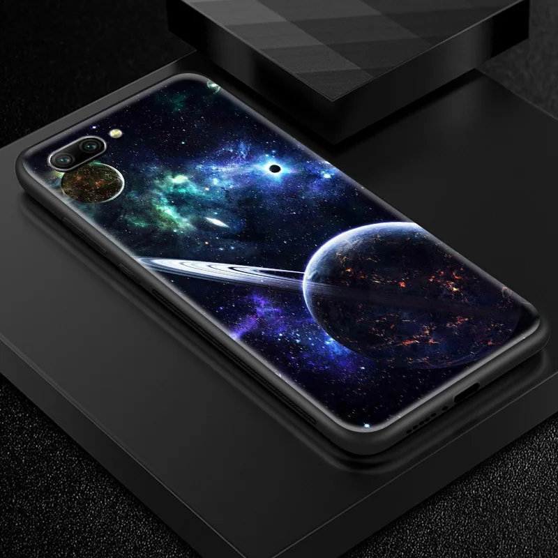 Чехол из закаленного стекла для huawei Enjoy 9s Honor 7A Pro 7C 7X 8A 8X9 10 Lite Magic 2 Play mate 20 Pro Nova2 3 4 Design Sky shell - Цвет: W319