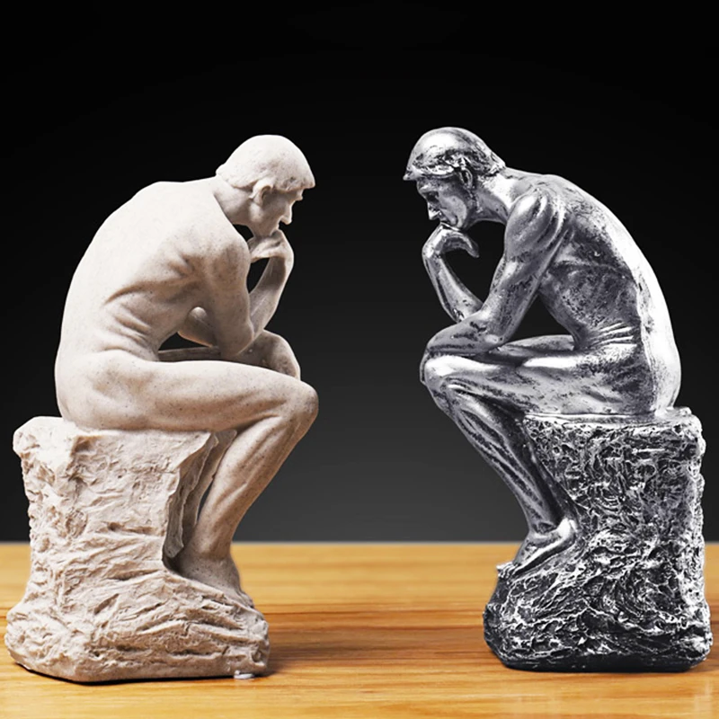 Скульптура из скандинавского Смоляного абстрактного искусства в стиле ретро