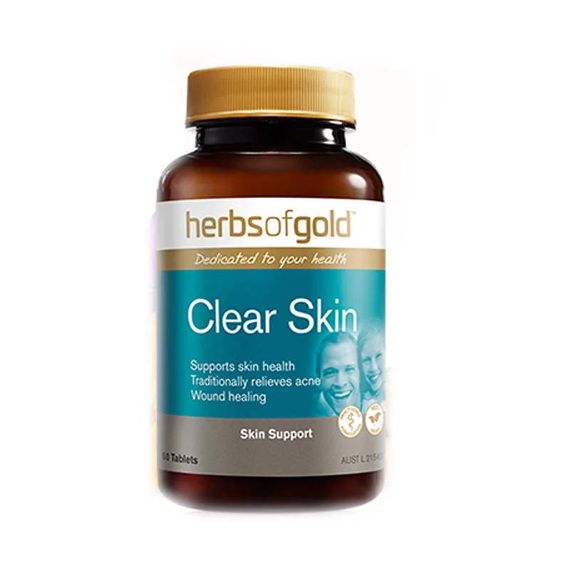 HerbsofGold Skin Cleansing Tablets 60 Capsules/Bottle Free Shipping