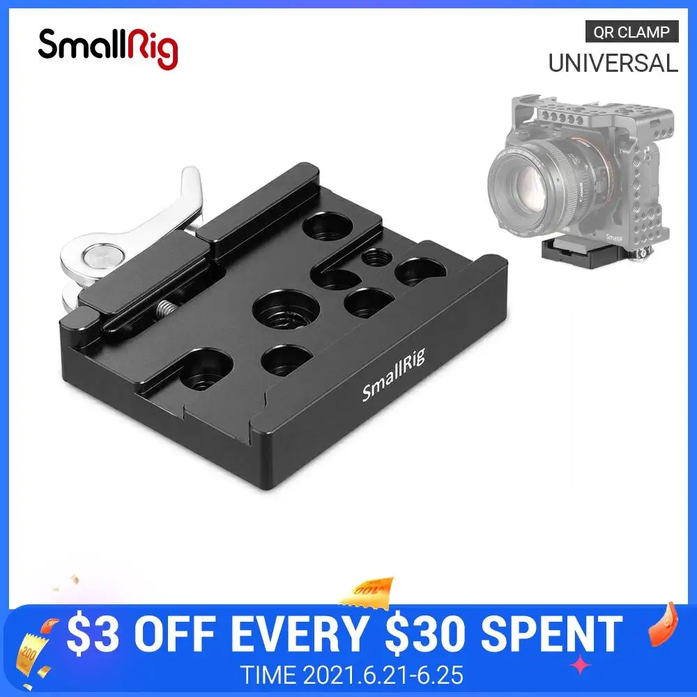 Быстросъемный Зажим для камеры SmallRig (совместим с Arca type) A7III L Plate 2122 / GH5 кронштейн 2179