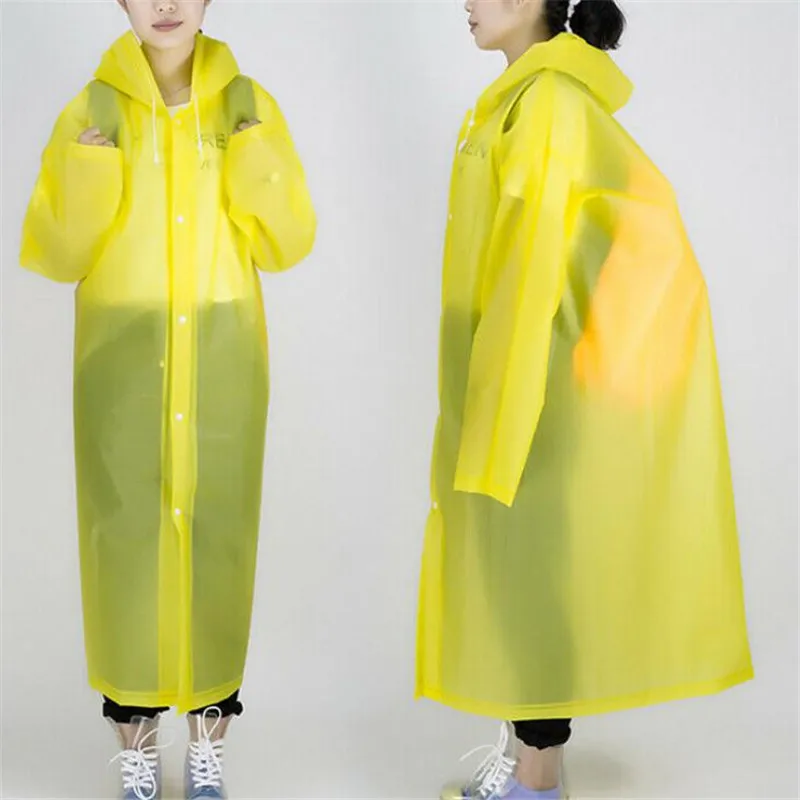 Легкая непромокаемая куртка унисекс новый однотонный длинный дождевик с