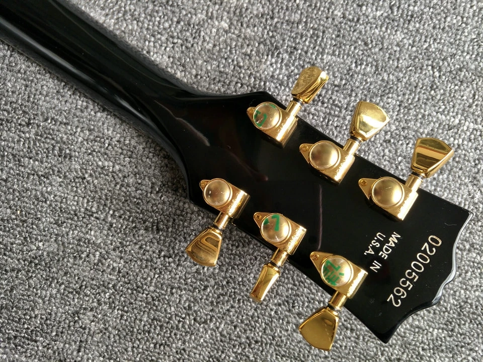 Новый стиль китайская электрическая гитара Jazz на заказ F полый корпус Sunburst Цвет