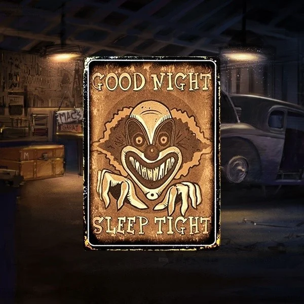 

Metal Wall Sign Good Night Sleep Tight Tin Sign Poster Home Bedroom Coffee Shop Wall Decoration Retro Metal Plate 12*8 Inch