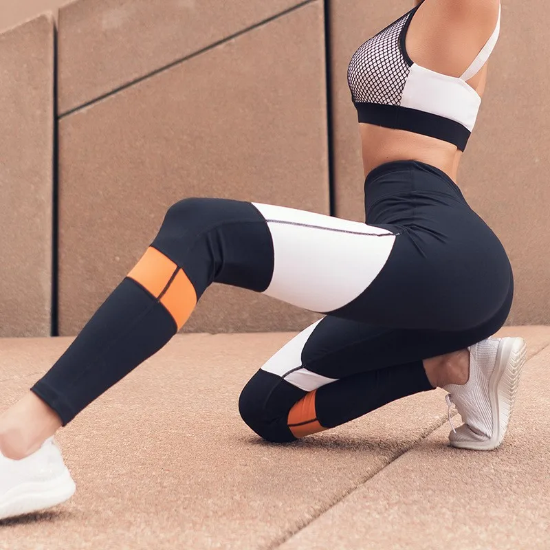 Леггинсы для йоги с пуш апом женские спортивные эластичные фитнес колготки