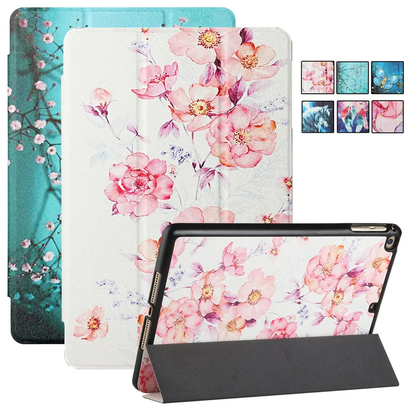 

For Huawei Mediapad T5 10.1 Case Coque Butterfly Flower Painted Leather Cover For Funda Tablet Huawei Mediapad T5 10 Case