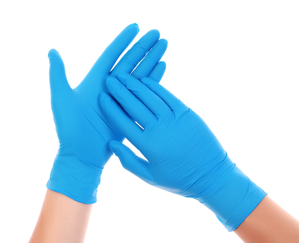 Виниловые перчатки 100 шт. одноразовые без порошка для промышленной безопасности