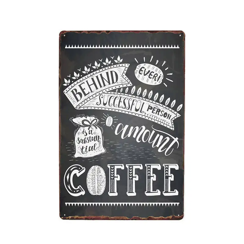 В европейском стиле ретро символов Кофе раза железная картина металлического