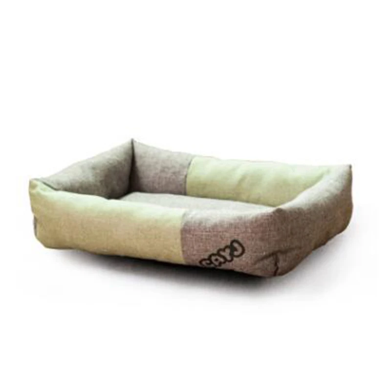 Stitching color pet nest sofa bed cat Teddy dog kennel rectangular warm PP cotton wool Oxford cloth mascotas accessories | Дом и сад