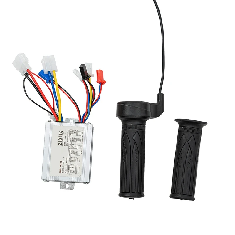 

Brushed DC Motor Speed Controller,Throttle Twist Grips For Electric Scooter Bicycle Bike Accessories 500W