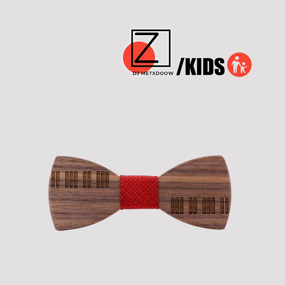 New Fashion Wooden Kids Bow Tie Cute Candy Colors Baby Bowtie Flower Girl Tuxedo Accessory Boys Children Bow Ties