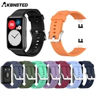AKBNSTED Мягкие силиконовые спортивные часы ремешок для Huawei часы подходят Смарт часы замена Браслет Для Huawei Fit Браслет ремешок