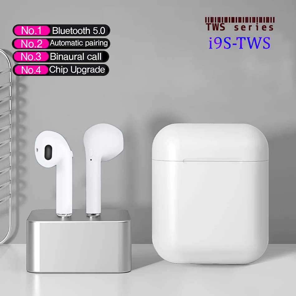 I9S TWS Беспроводные Bluetooth 5 0 наушники с шумоподавлением стерео супер бас спортивные