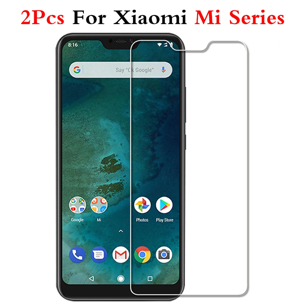 2 шт. Защитная пленка для телефона Xiaomi mi A1 A3 A2 Lite CC9 CC9e Защитное стекло экрана ksio 9 se