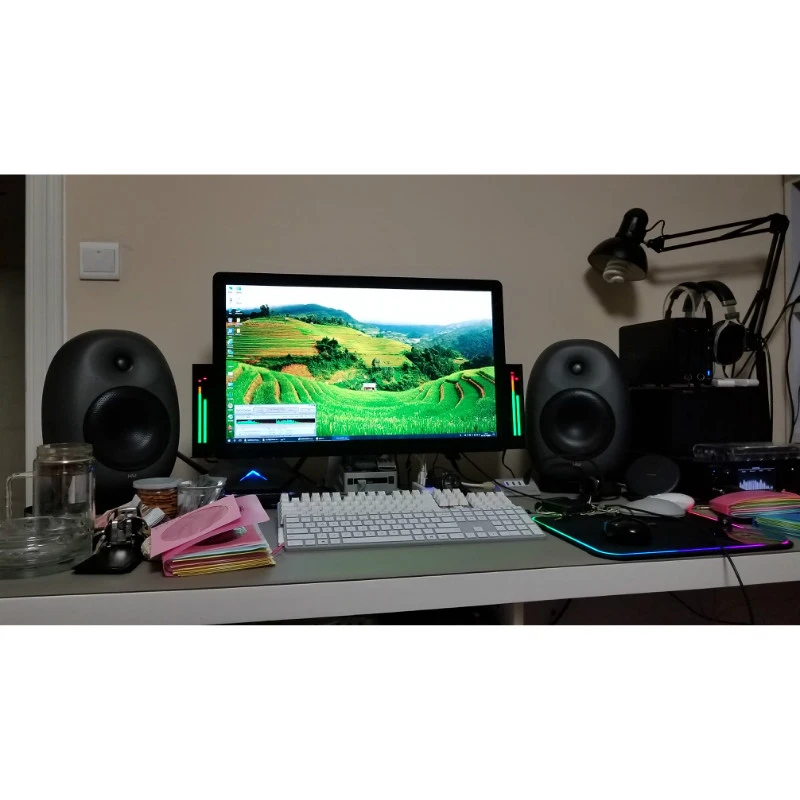 AS60 светодиодный индикатор музыкального спектра Двухканальный 60