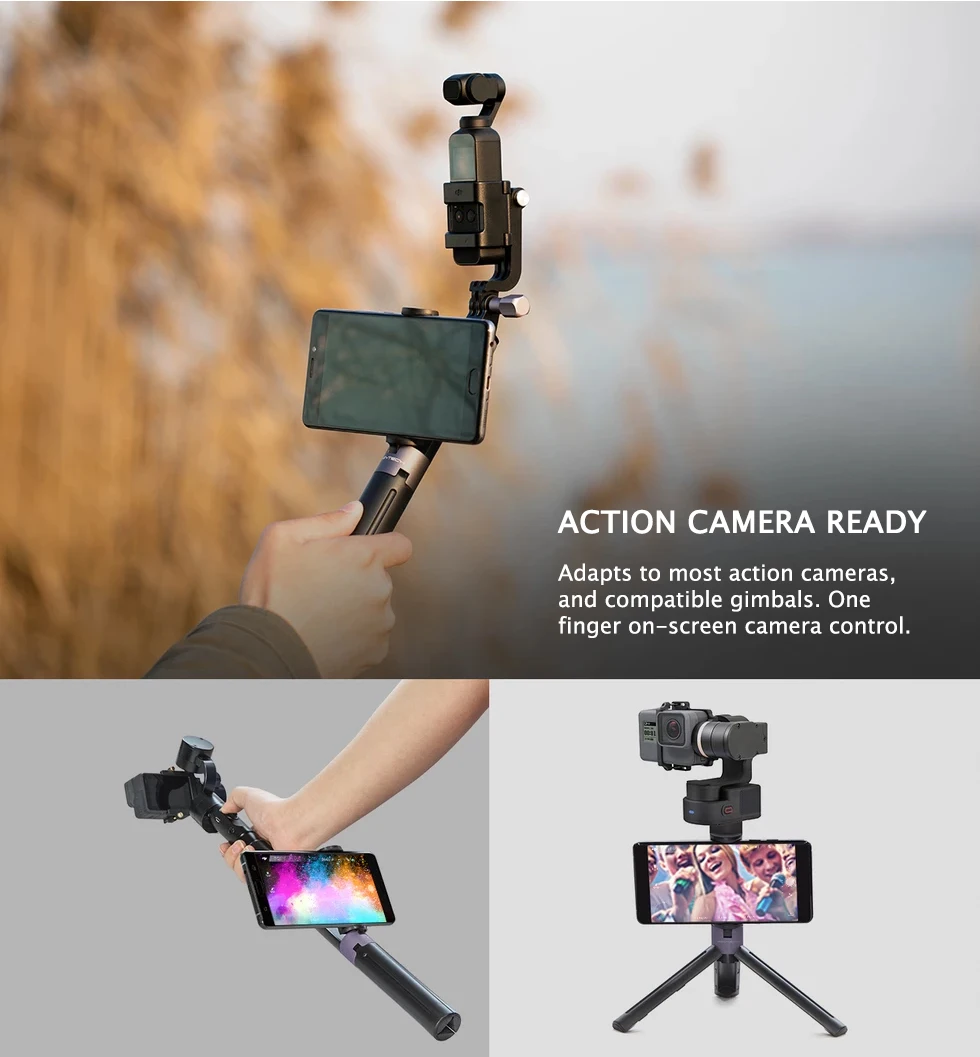 PGYTECH рукоятка и штатив для экшн-камеры Osmo Карманный для Gopro Hero 6 5 4/Xiaomi Yi аксессуары для экшн-камеры