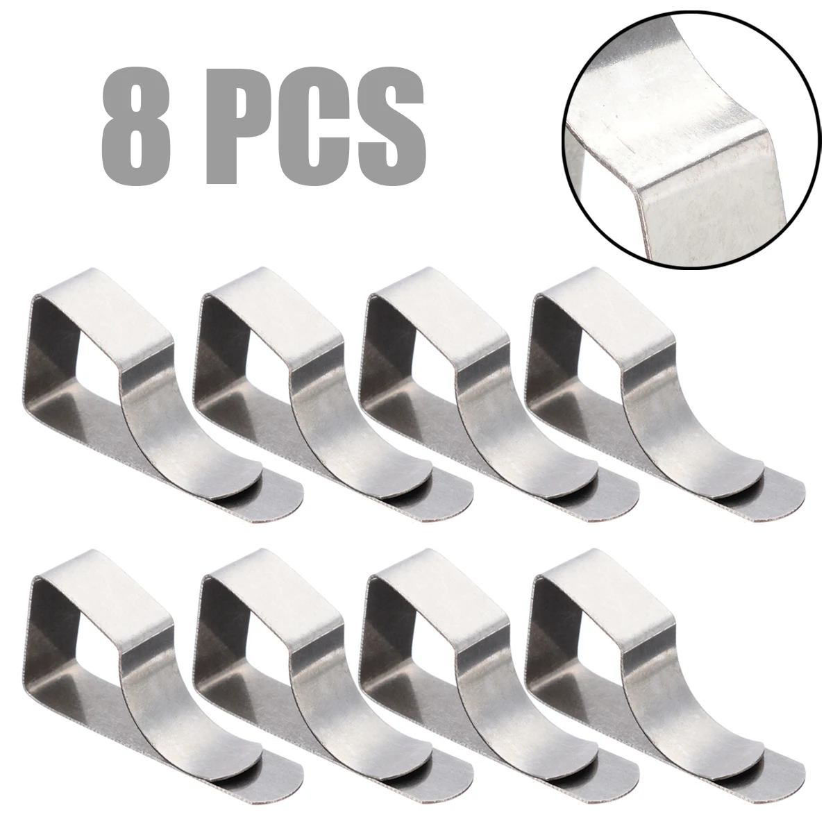 

8Pcs Stainless Steel Table Cloth Cover Clip Holder Cloth Clamps Picnic Wedding Party For Home Cloth Table Holder Clips