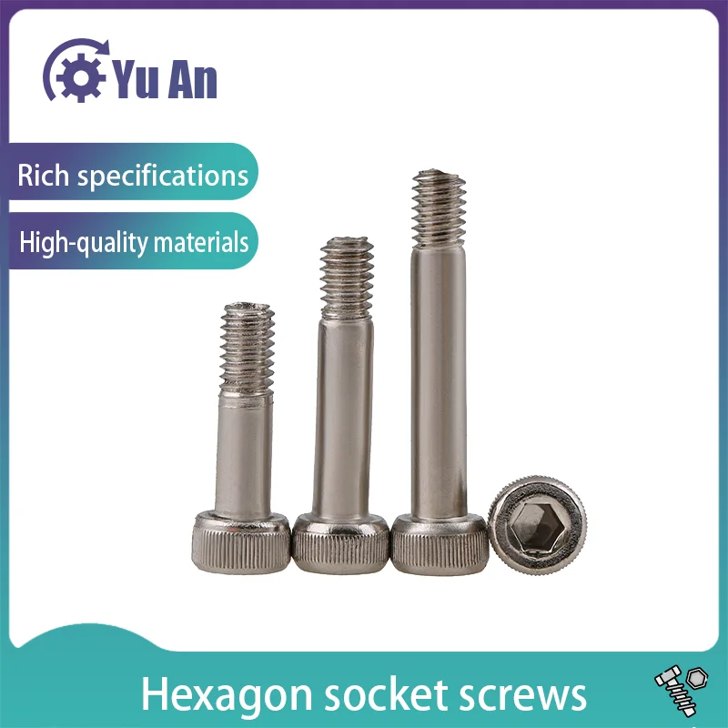 

12.9 Grade Semi-threaded Hexagon Socket Screw RC Sleeve Screw Model Half Tooth Nickel Plating 10PCS