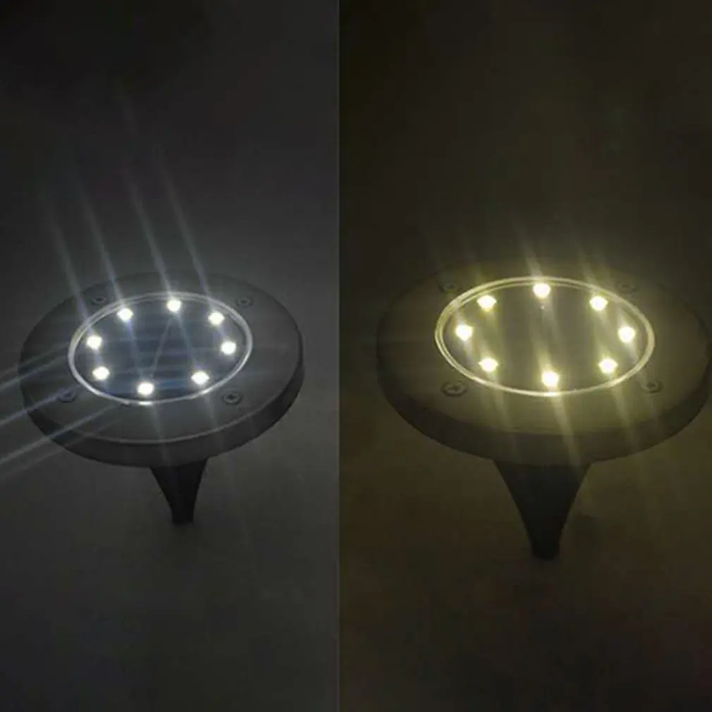 Солнечный наземный светильник s солнечный дисковый наружный водонепроницаемый