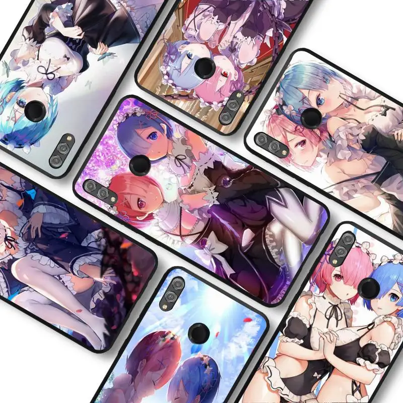 

Yinuoda Re ZERO Ram Rem Phone Case For Huawei honor 10 Lite 10i 20 8x Funda for view 9 lite V30 9x pro Back Coque