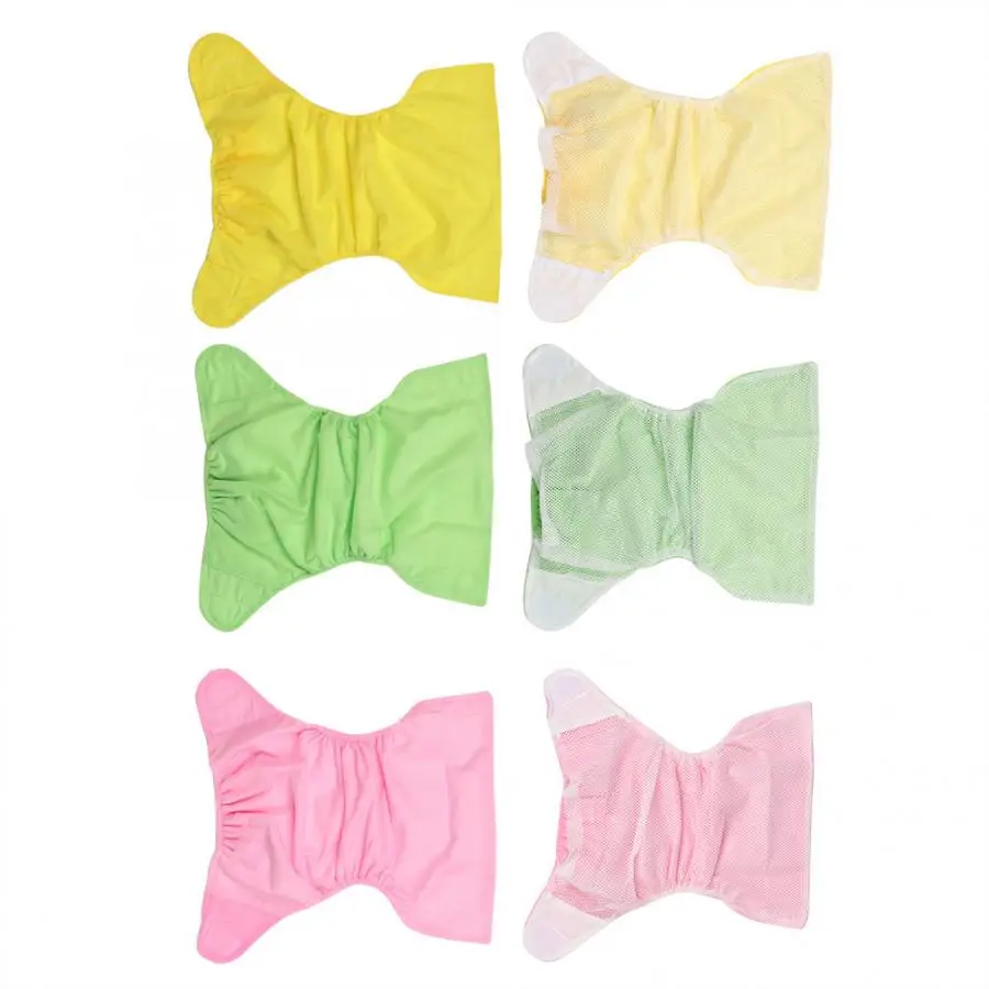 Дышащие Регулируемые Многоразовые подгузники для маленьких мальчиков и девочек