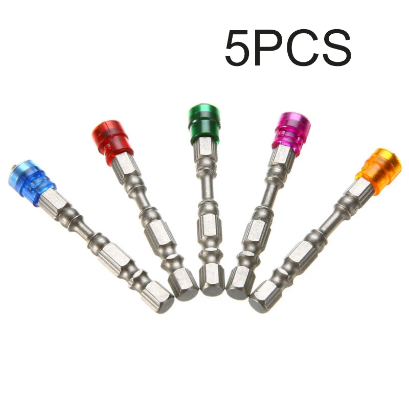 

5pcs Drill Bits Magnetic Alloy Steel Single Head Cross Carpentry Workshop