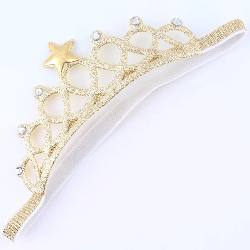 Diadema de cristal con diamantes de imitaci&oacute;n para ni&ntilde;a, diadema el&aacute;stica para el pelo para ni&ntilde;a, tiara de corona, accesorios de Cosplay, joyer&iacute;a para Regalo de graduaci&oacute;n de fiesta-4