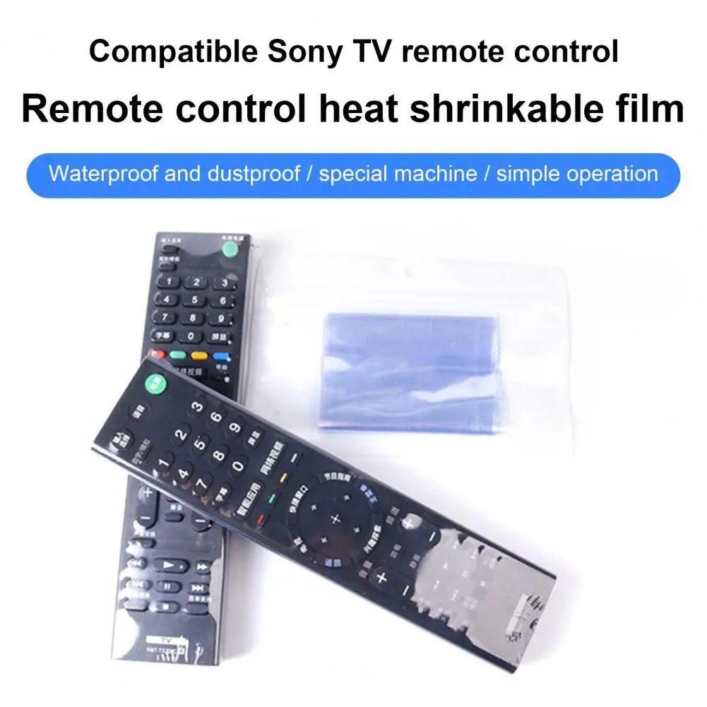 

10Pcs Heat Shrink Film Clear Transparent Waterproof TV Air Conditioner Remote Control Protective Cover Dust Waterproof