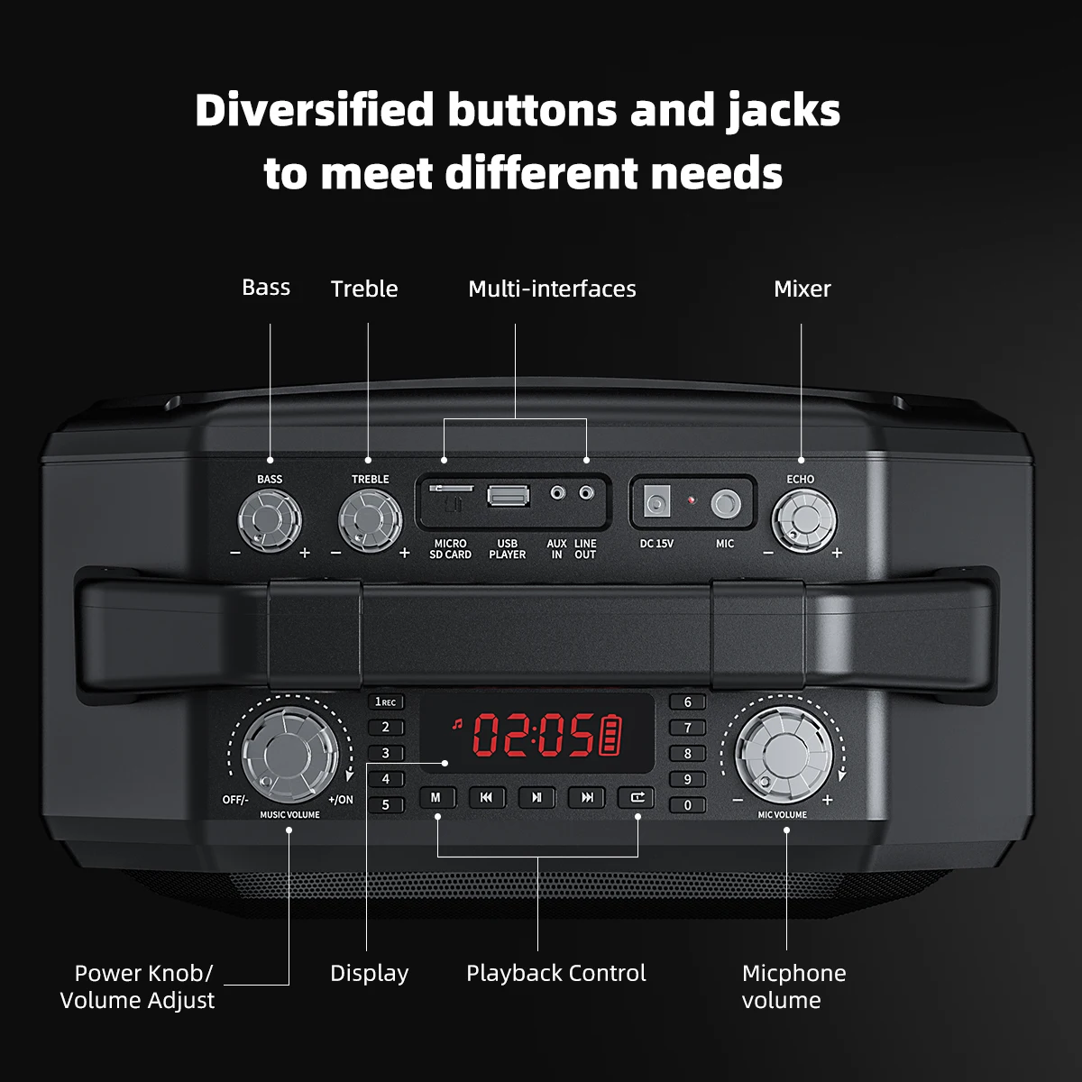Mifa M520 Bluetooth динамик с беспроводным микрофоном мобильный беспроводной караоке