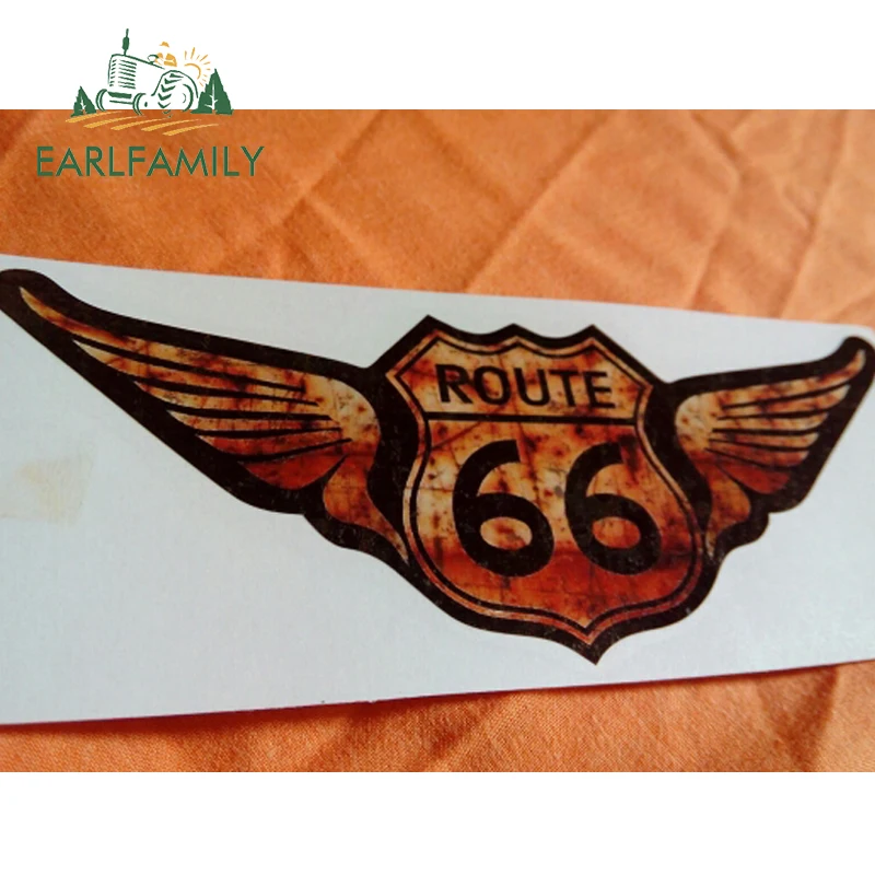 EARLFAMILY 15 см x 6 Крыса Стержень США дорога 66 виниловые наклейки на машину переводная