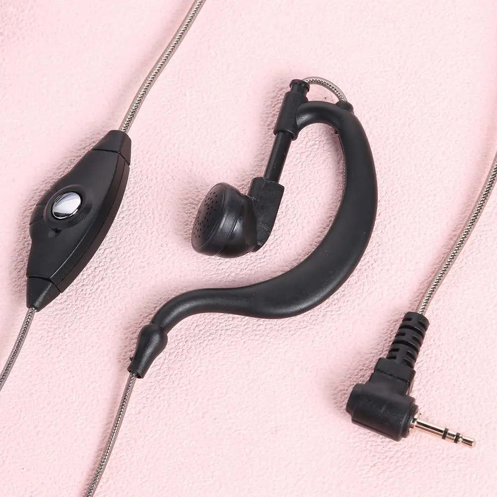 

2.5mm Plug G Shape Headset Earphone Earpiece Mic PTT for Motorola Radio For HYTERA Besta TC-310 320 TC1688 EHS12 Earphone