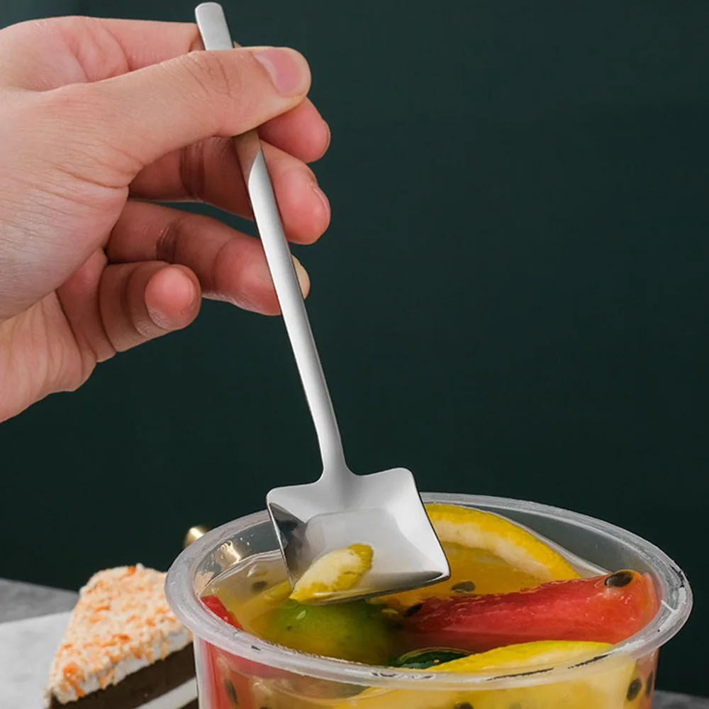 1 шт. Нержавеющая сталь ручка ложка для мороженого ложки питья Лопата Форма суп