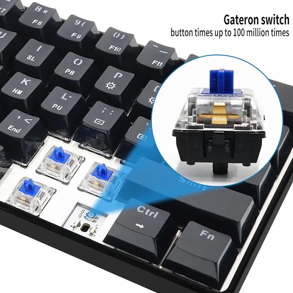 GK61 сменная 60% RGB клавиатура индивидуальный комплект печатная плата монтажная