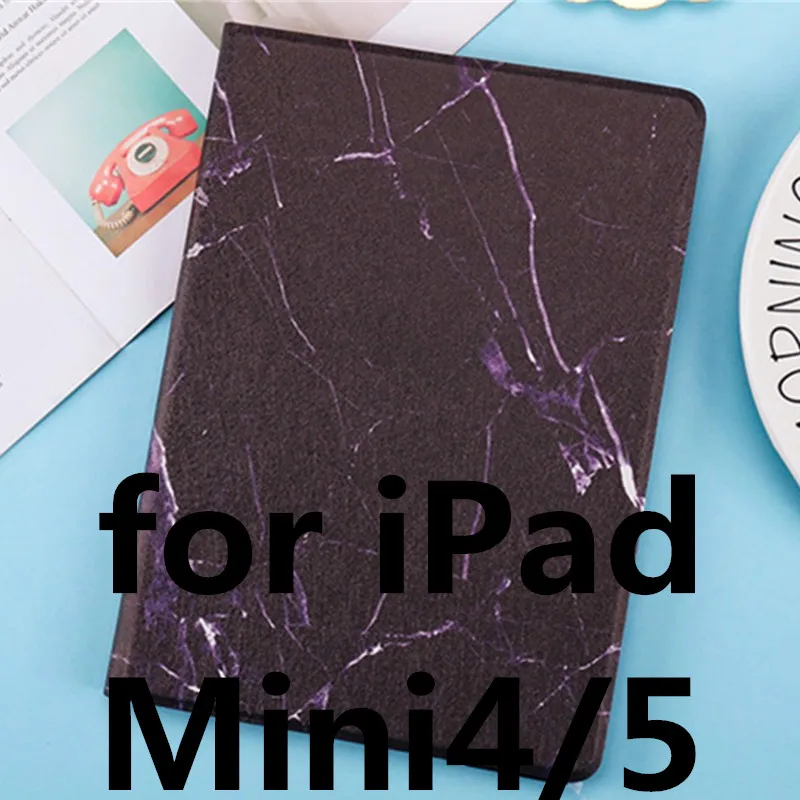 as picture Чехол для iPad Mini 4, чехол из искусственной кожи, подставка для сна, умный жесткий чехол, для iPad Mini 1 2 3, 4, 5, 5, чехол для Mini 5, iPad, чехол, Funda - Цвет: as picture