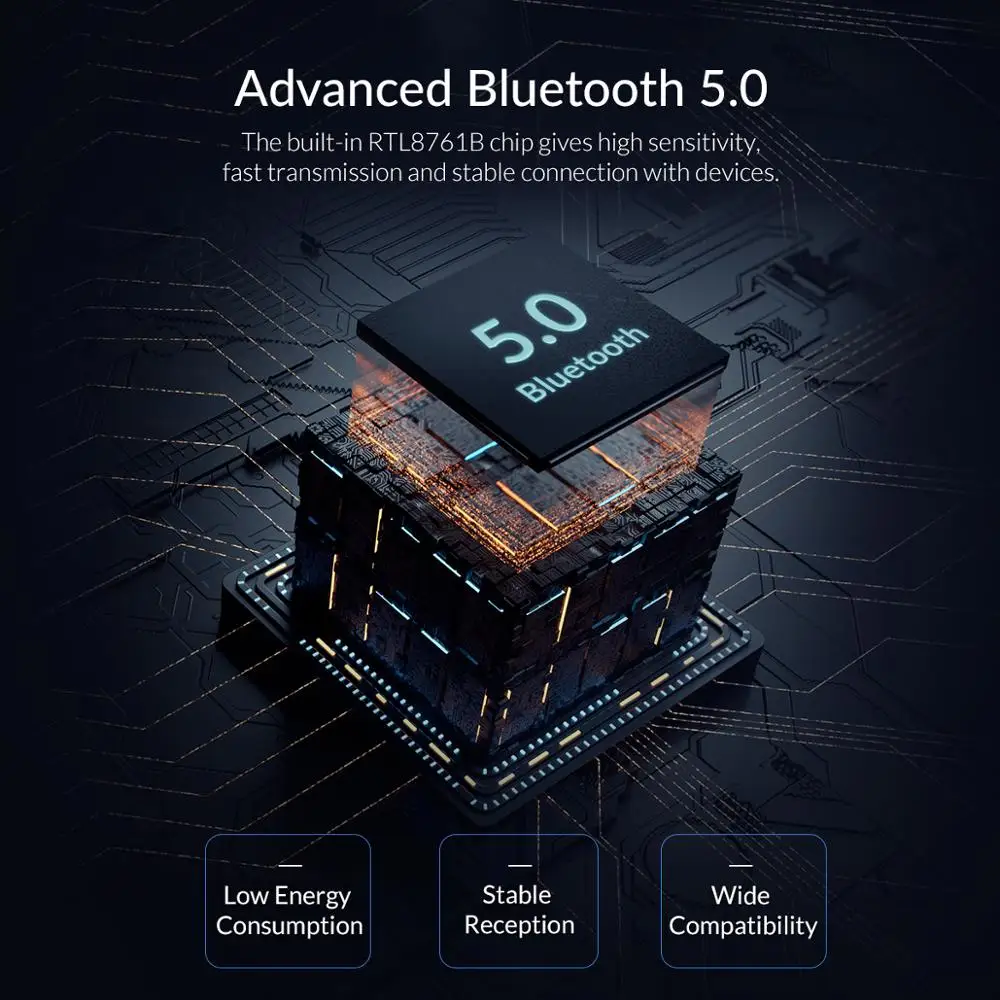 Беспроводной USB Bluetooth адаптер ORICO 5 0 4 для компьютерного динамика мыши музыкальный