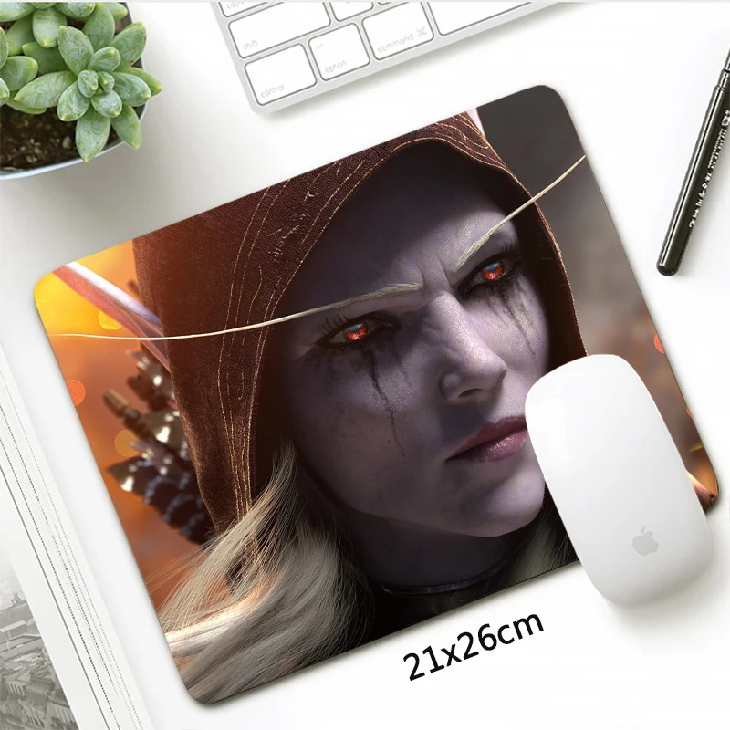 fashion 21x26cm world of warcraft small mouse pad gamer locking edge gaming mousepad horde alliance otaku gift laptop desk mat free global shipping